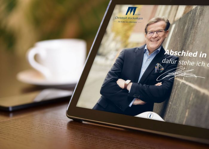 Website des Bestattungshauses Christoph Kuckelkorn