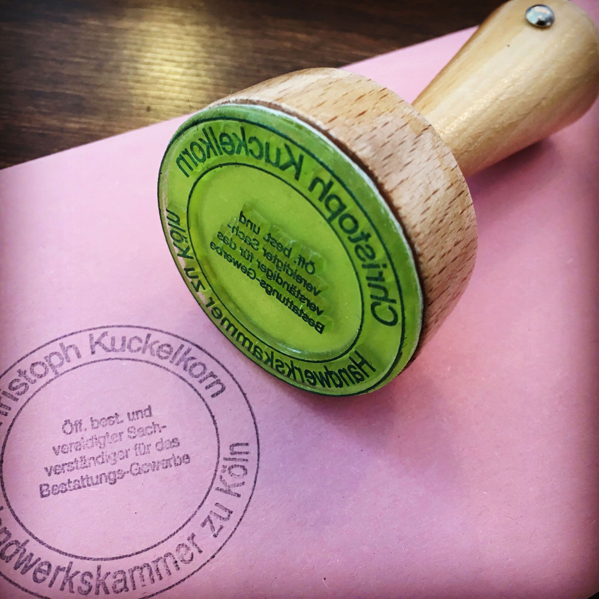Sachverständigen-Stempel Christoph Kuckelkorn